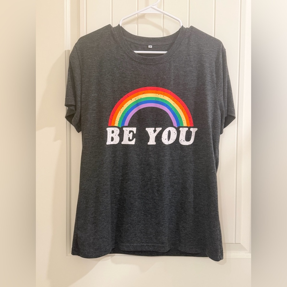 Be You Rainbow Graphic Tee